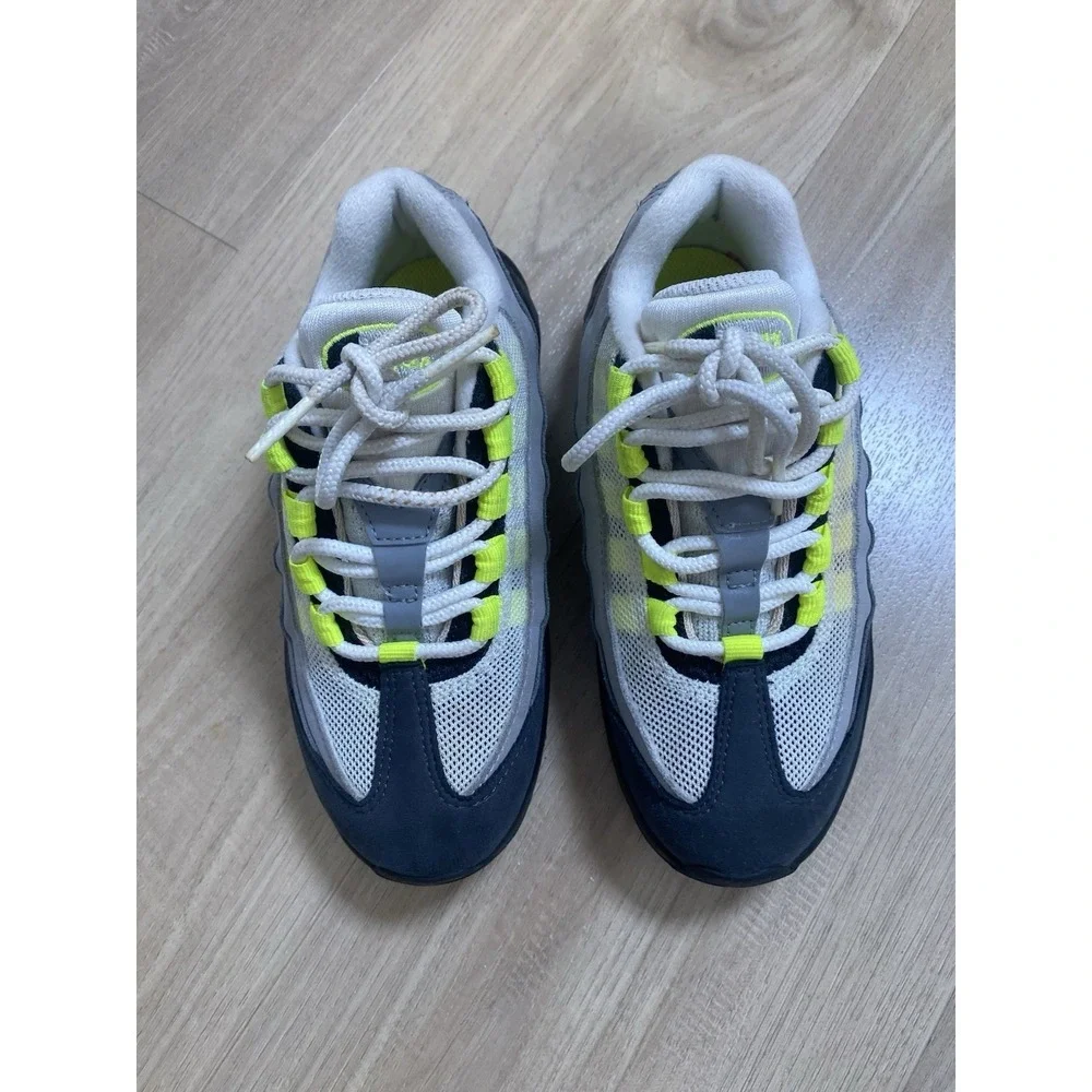 Nike Air Max 95 OG 2020 Black/Neon Yellow-LT Graphite CZ0948-001 Kids 12.5C‎